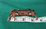 Crab Copper/Bronze Lg Figurine