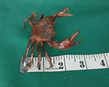 Crab Copper/Bronze Lg Figurine