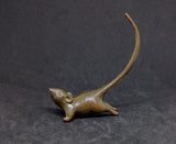 Mouse Cute Copper/Bronze Figure Ring Holder Tail