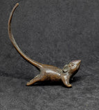 Mouse Cute Copper/Bronze Figure Ring Holder Tail