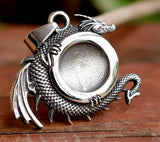 Dragon w Tree of Life Necklace Stainless Steel