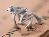 Frog Cuff Earring w Zircon Sterling Silver