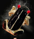 Cute Enamel Frog Ring Set For Women