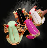 Cute Enamel Frog Ring Set For Women