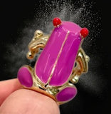 Cute Enamel Frog Ring Set For Women