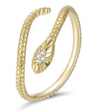 Snake Minimalist Sterling Silver Rings 3 colors
