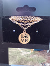 I Love Dogs Necklace Earrings Set