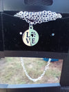 I Love Dogs Necklace Earrings Set