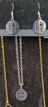 I Love Dogs Necklace Earrings Set