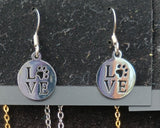 I Love Dogs Necklace Earrings Set