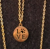 I Love Dogs Necklace Earrings Set