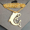 Shark Necklace Flat Stainless Steel