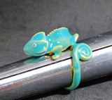 Light Green/Aqua Chameleon Ring
