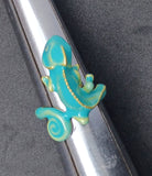 Light Green/Aqua Chameleon Ring