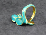 Light Green/Aqua Chameleon Ring