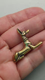 Anubis Small Egyptian Dog God brass figurine