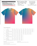 Hollins Gradient Color Short Sleeve Cotton-Feel T-Shirt