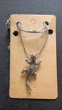 Lizard Minimalist Gecko Necklace solid Stainless Steel