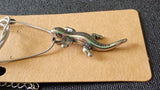 Lizard Minimalist Gecko Necklace solid Stainless Steel