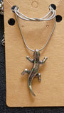 Lizard Minimalist Gecko Necklace solid Stainless Steel