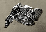 Moth Skull Ring