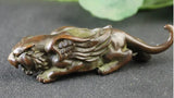 Mythical Winged Tiger Copper Figurine