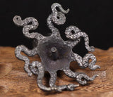 Octopus Black Metal Figurine
