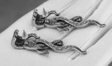 Bold Octopus Tentacles Earrings Stainless Steel