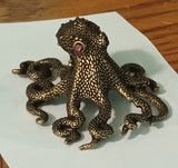 Octopus Bronze Dark Figurine