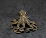 Octopus Bronze Dark Figurine
