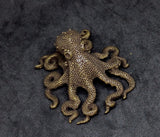 Octopus Bronze Dark Figurine