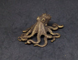 Octopus Bronze Dark Figurine