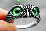 Owl Eyes Stainless Steel Rings
