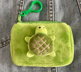 Turtle plush kids purse