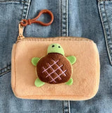 Turtle plush kids purse