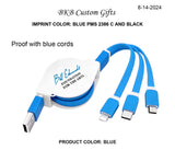 Multi Charge Cord Set  3-1 Printed 2 Color Bill Edwards Foundation for the Arts
