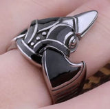 Raven Viking Ring Stainless Steel
