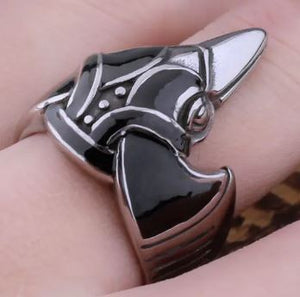 Raven Viking Ring Stainless Steel