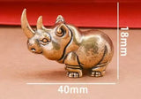Shorty the Rhinoceros cute Brass
