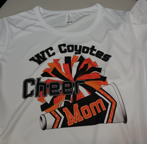 WC Coyotes Cheer Mom Dad T-Shirt  product example