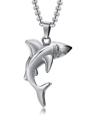 Shark Necklace Soliainless Steel