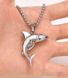 Shark Necklace Soliainless Steel