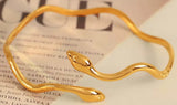 Snake Minimalistic Bracelets Stainless Steel