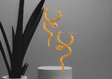 Snake Dangle Earrings 18K Gold PVD Stainless Steel