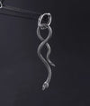 Snake Dangle Single Twist Earrings Stainless Steel