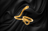 Snake Ring for 2 fingers!  18K Gold PVD Stainless Steel