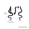Snake Two Sides Earrings Stainless Steel