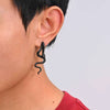Snake Two Sides Earrings Stainless Steel