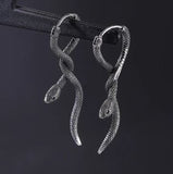 Snake Twist Earrings Stainless Steel