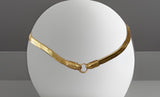 Snake Double Head Choker Necklace 18K Gold PVD